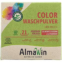 AlmaWin Organik Renkliler için Toz Çamaşır Deterjanı  Ihlamur kokulu  1Kg