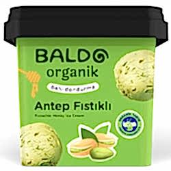 Baldo Organik Antep Fıstıklı Ballı Dondurma 400g