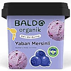 Baldo Organik Yabanmersinli Ballı Dondurma 400g