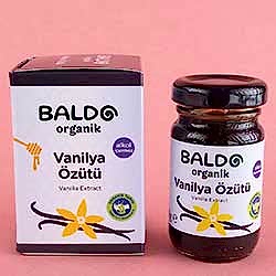 Baldo Organik Vanilya Özütü 80g  Alkolsüz 
