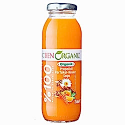 BenOrganic Organik Propolisli Portakal ve Havuç Suyu 250ml