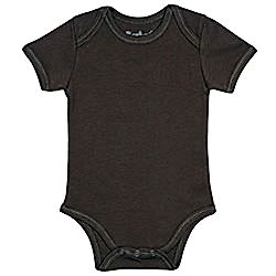 Canboli Organik Bebek Kısa Kollu Body  Kahverengi  0-3 Ay 