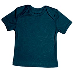 Canboli Organik Bebek Kısa Kollu T-shirt  Açık Mavi  3-6 Ay 