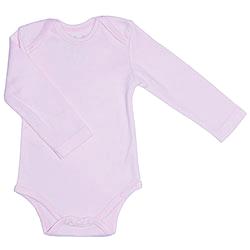 Canboli Organik Bebek Uzun Kollu Body  Pembe  6-12 Ay 