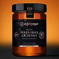 Eğriçayır Organik Polifloralı  Yabani  Çiçek Balı 850g