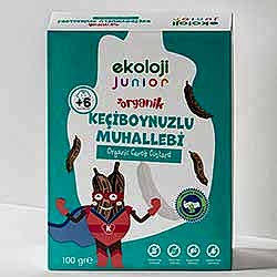 Ekoloji Junior Organik Glütensiz Muhallebi Karışımı  Keçiboynuzlu  100g