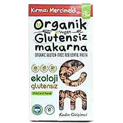 Ekoloji Market Organik Glutensiz Kırmızı Mercimekli Makarna  Burgu  200g