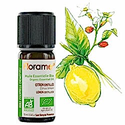 Florame Organik Distile Limon  Citrus Limon  Esansiyel Yağı 5ml