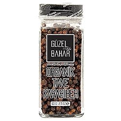 GÜZEL GIDA Organik Tane Karabiber 60g