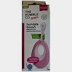 Humble Brush Bitki Bazlı Bebek Alıştırma Diş Fırçası  6 Ay - 2 Yaş  Pembe 
