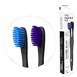 Humble Brush Ekolojik Bitki Bazlı 2'li Diş Fırçası  Hassas  Mavi&Lila 