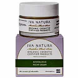 IVA NATURA Organik Canlandırıcı Gece Kremi  Limon Otu ve Ölmez Çiçek Otu Özlü  50ml