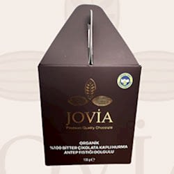 Jovia Organik %100 Bitter Çikolata Kaplı Antep Fıstığı Dolgulu Hurma 130g