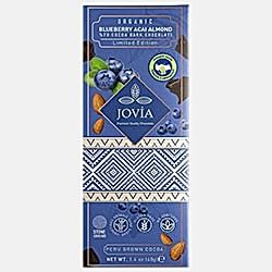 Jovia Organik Bitter Çikolata  Yaban Mersini & Badem & Açai %70 Kakao  40g