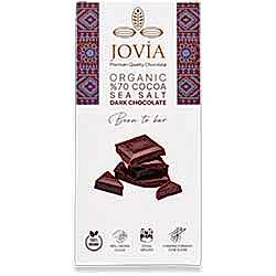 Jovia Organik Bitter Çikolata  Deniz Tuzlu %70 Kako  85g