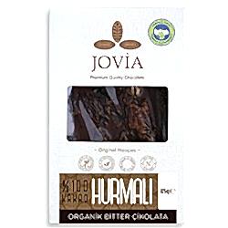 Jovia Organik Bitter Çikolata  Tane Hurmalı %100 Kakako  85g