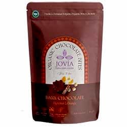 Jovia Organik Bitter Çikolata  Fındık ve Portakal Dolgulu  85g