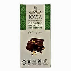 Jovia Organik Sütlü Çikolata  Antep Fıstıklı  85g