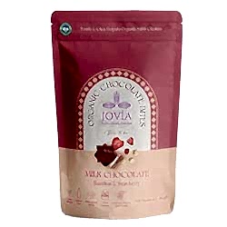 Jovia Organik Sütlü Çikolata  Fındık ve Çilek Dolgulu  85g