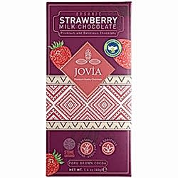 Jovia Organik Sütlü Çikolata  Çilekli  40g