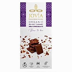 Jovia Organik Sütlü Çikolata  Karamel & Deniz Tuzu  85g