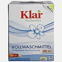 Klar Organik Sabun Cevizi özlü Toz Çamaşır Deterjanı  Kokusuz  2 475kg