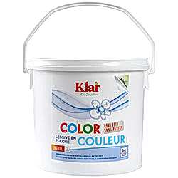 Klar Organik Renkliler için Sabun Cevizi özlü Toz Çamaşır Deterjanı  Kokusuz  4 75Kg