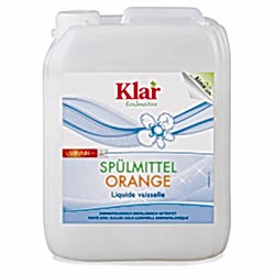 Klar Organik Sıvı Elde Bulaşık Deterjanı  Portakal Kokulu  5L