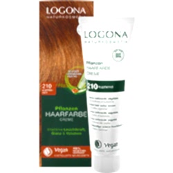 Logona Organik Bitkisel Krem Saç Boyası  210 Bakır Kızılı 