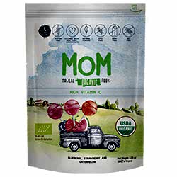 MOM Organik Lolipop Meyveli Şeker  C Vitaminli  10 adet