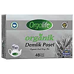 Karali Orgalife Organik Earl Grey  Bergamot Aromalı  Siyah Çay  Demlik Poşet  48 adet