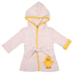 OrganicKid Organik Bornoz  Ekru  Ördek  3 Yaş 