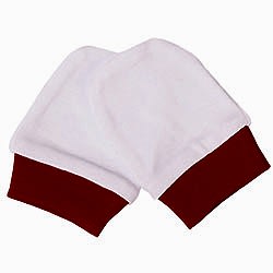 OrganicKid Organik Eldiven  Kırmızı & Beyaz  3-6 Ay 