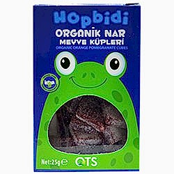OTS Organik Hopbidi Nar Meyve Küpleri  Yumuşak Şeker  25g