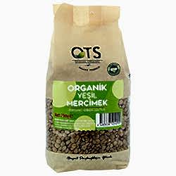 OTS Organik Yeşil Mercimek 750g