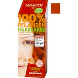 SANTE Organik Bitkisel Toz Saç Boyası  Alev Kızılı  100g