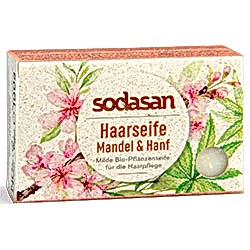 SODASAN Organik Saç Sabunu  Badem & Kenevir  100g