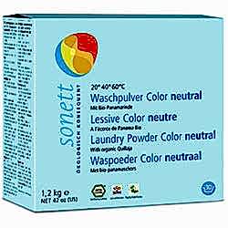 Sonett Organik Renkli Çamaşır Yıkama Tozu  COLOR Hassas Kokusuz Sensitive  1 2kg