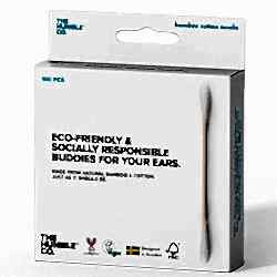 The Humble Bambu Pamuk Kulak Temizleme Çubuğu  Beyaz  100 Adet