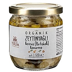Yerlim Organik Zeytinyağlı Portakallı Kereviz Kavurma 320g