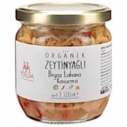 Yerlim Organik Zeytinyağlı Beyaz Lahana Kavurma 320g