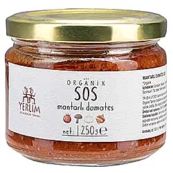 Yerlim Organik Mantarlı Domates Sos 250g