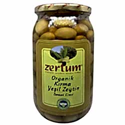 Zertum Organik Domat Yeşil Zeytin  Kırma  750g